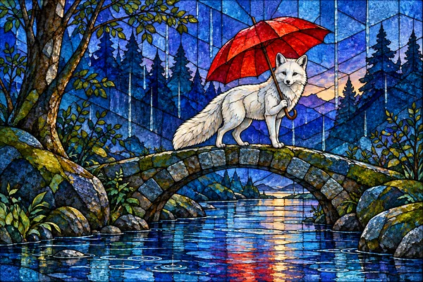 Stained glass style example